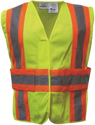 Mesh Safety Vest 3 Point Breakaway Class 2 Yellow 3Xl