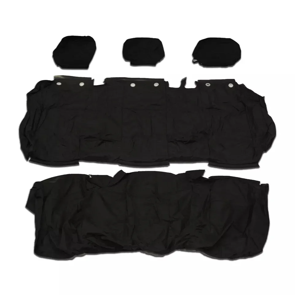 Nissan Primastar 3rd Row Triple Tailored Waterproof Seat Covers Black MY 22 