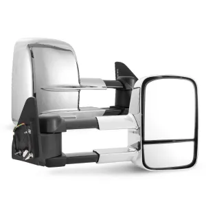 Pair Extendable Towing Mirrors for Toyota Prado 120 Series 2002-2009