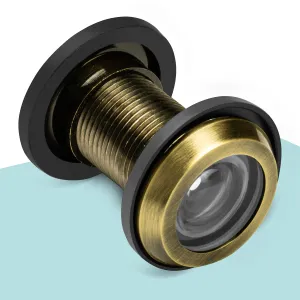 Plantex Antique Eye Hole for Main Door - 200 Degree Wide Magic Eye viewer for Safety - Pack of 8