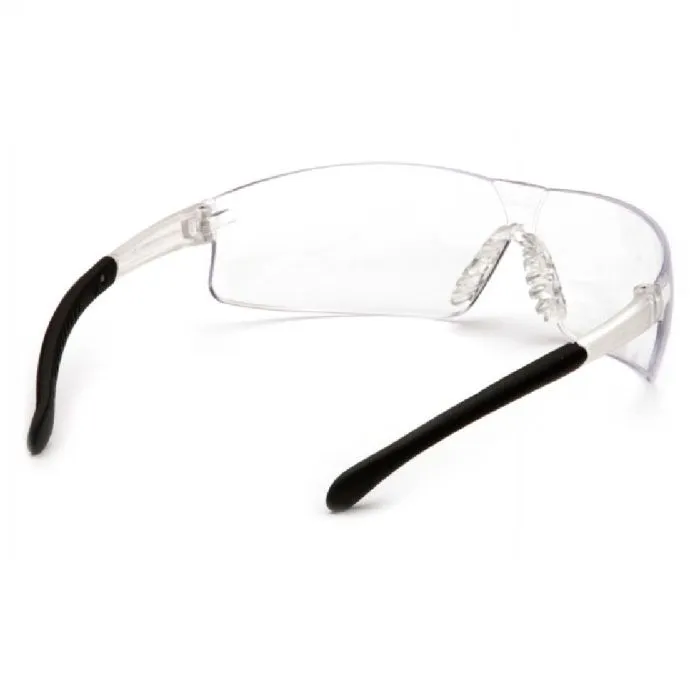 Pyramex Provoq S7210ST Safety Glasses, Clear Anti Fog Lens Clear Temples, One Size, 1 Each