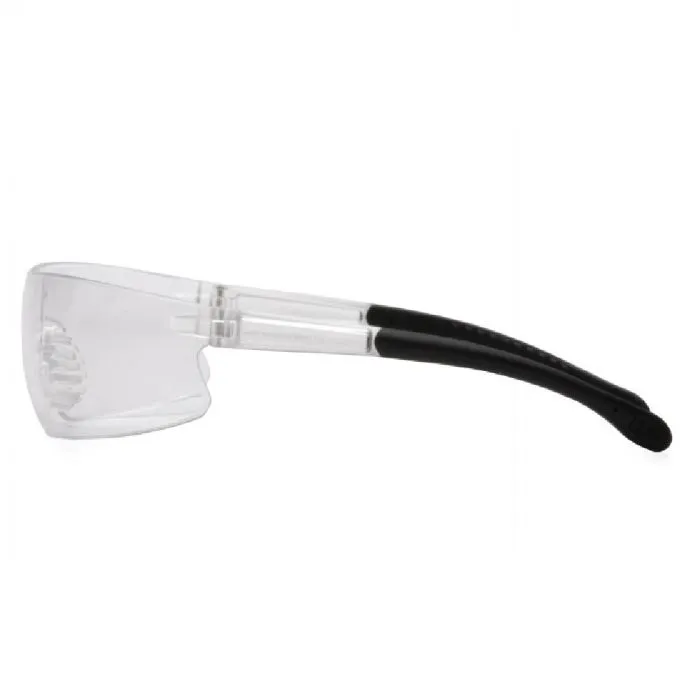 Pyramex Provoq S7210ST Safety Glasses, Clear Anti Fog Lens Clear Temples, One Size, 1 Each