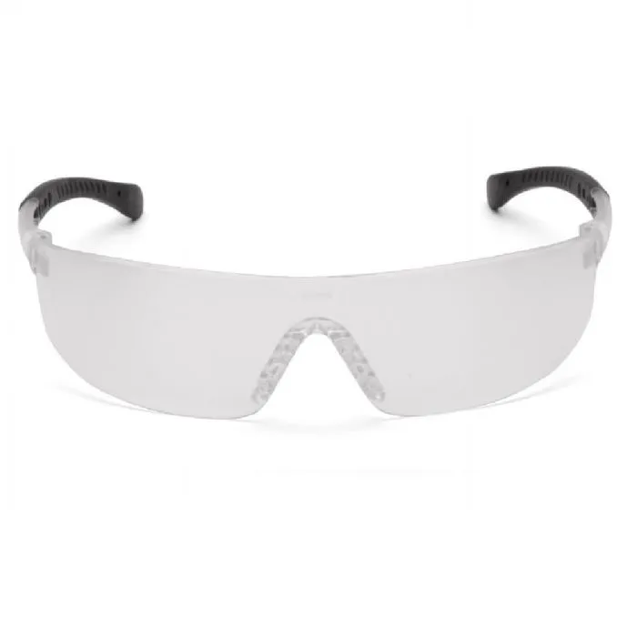 Pyramex Provoq S7210ST Safety Glasses, Clear Anti Fog Lens Clear Temples, One Size, 1 Each