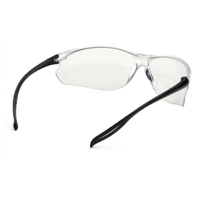 Pyramex S9710S Neshoba Safety Glasses, Black Temples, Clear Lens, 1 Each