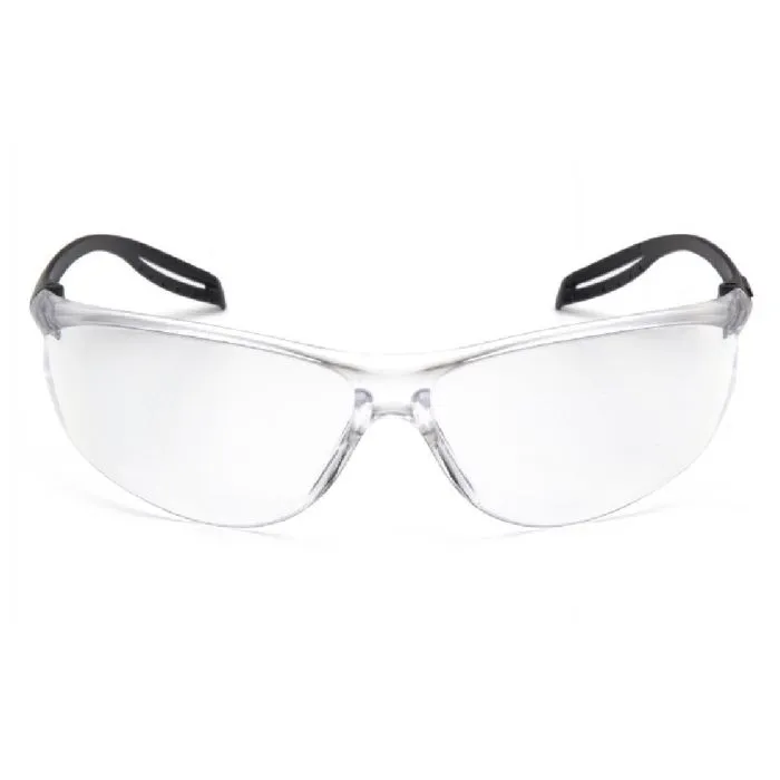 Pyramex S9710S Neshoba Safety Glasses, Black Temples, Clear Lens, 1 Each