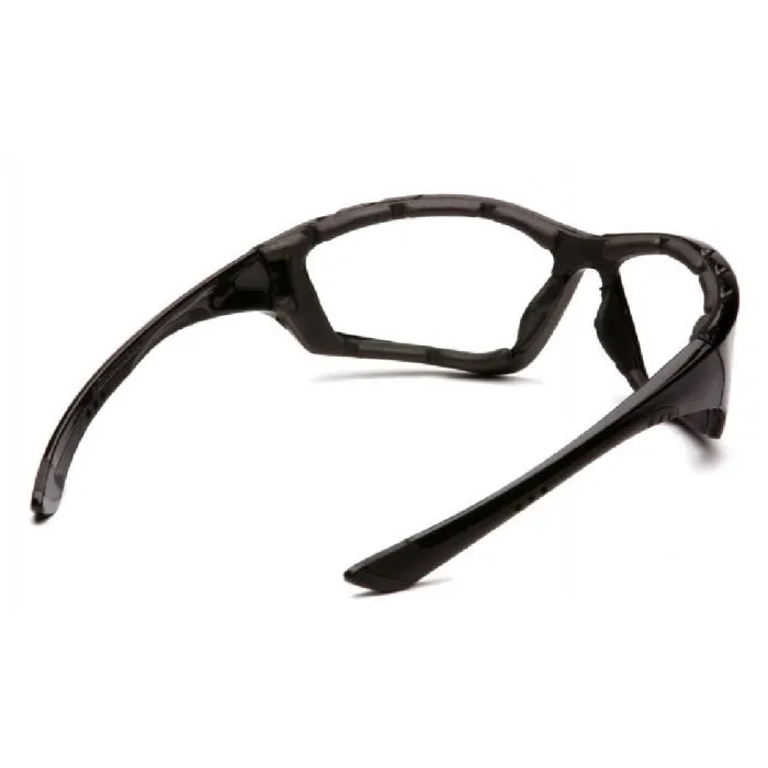 Pyramex SB8710DTP Accurist Safety Glasses, Black Padded Frame, Clear Anti-Fog Lens, 1 Each
