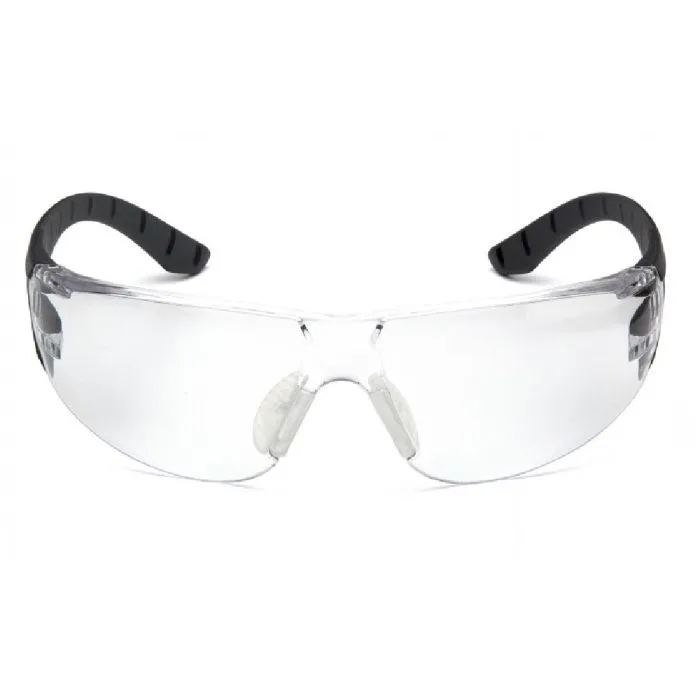 Pyramex SBG9610ST Endeavor Plus Safety Glasses, Black Gray Body, Clear H2X Anti-Fog Lens, 1 Each