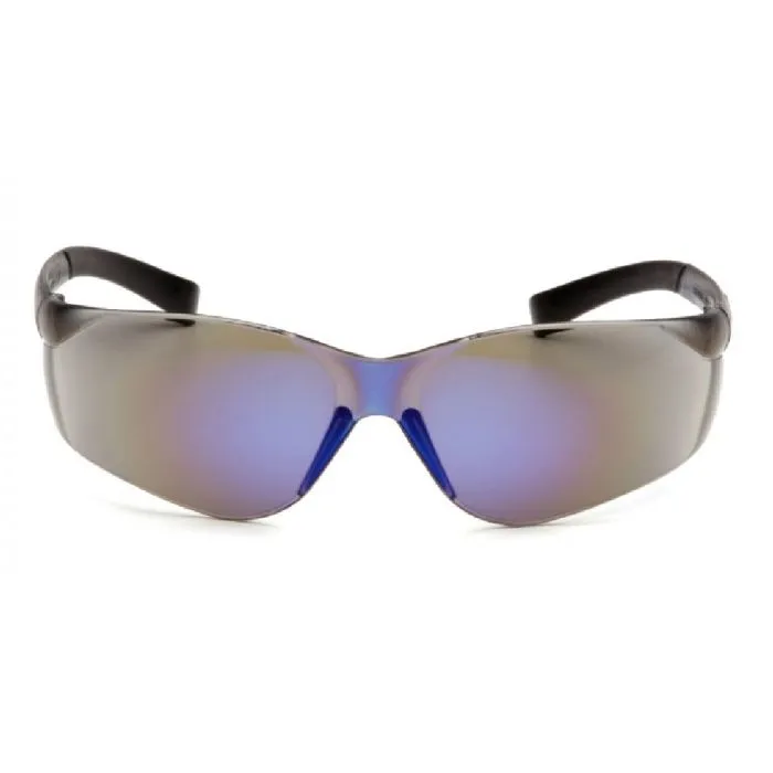 Pyramex Ztek S2575S Safety Glasses, Blue Mirror Lens Blue Mirror Frame, One Size, 1 Each