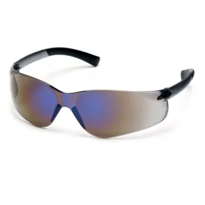 Pyramex Ztek S2575S Safety Glasses, Blue Mirror Lens Blue Mirror Frame, One Size, 1 Each