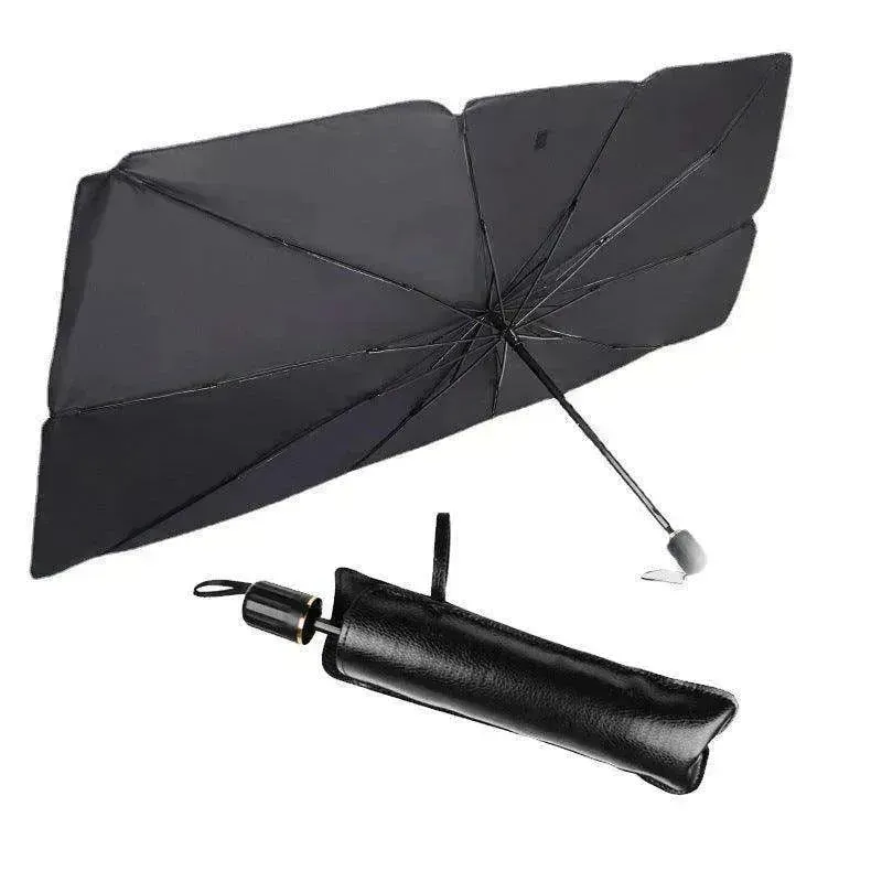 Quick deploy and practical  foldable car sunshade