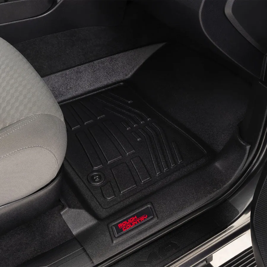 Rough Country Sure-Fit Floor Mats | 2023-2016 Toyota Tacoma
