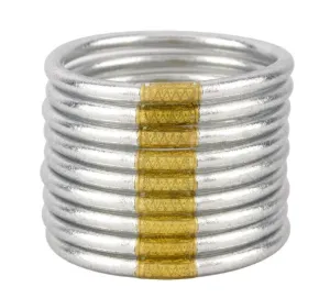 SILVER ALL WEATHER BANGLES | BUDHAGIRL