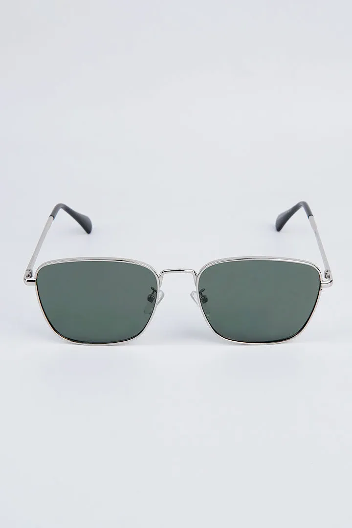 Simon Square Sunglasses - Green