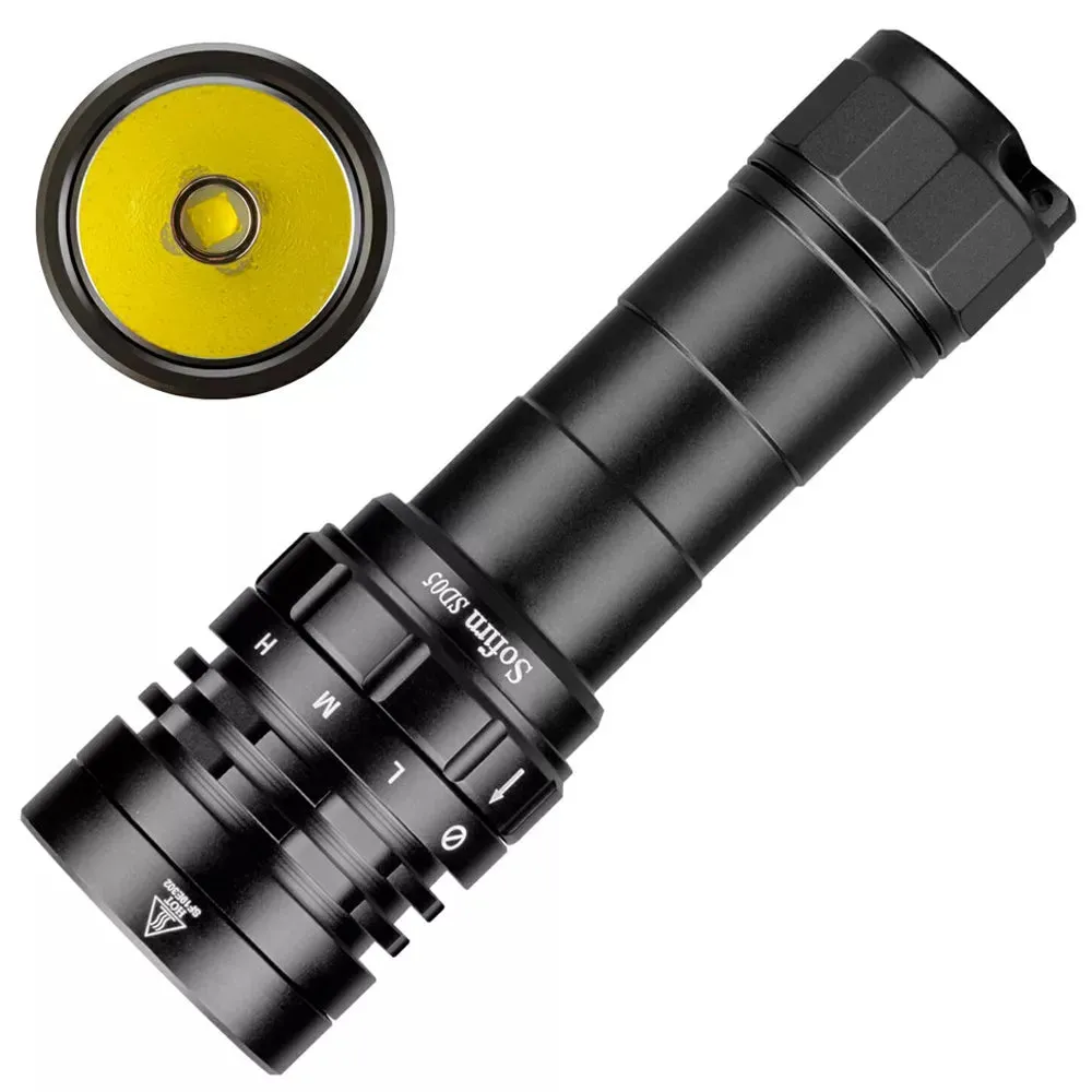 Sofirn SD05 Scuba Diving Light Cree XHP50.2 Super Bright 3000lm 21700 Dive Flashlight with Magnetic Switch 5000K 6500K