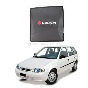 Suzuki Cultus Foldable & Flexible Side Sunshade with Logo Old Model - Model 2007-2016 - Sun Shade | Parda