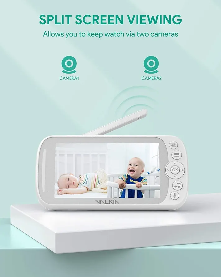 Valkia Baby Monitor With Camera And Audio