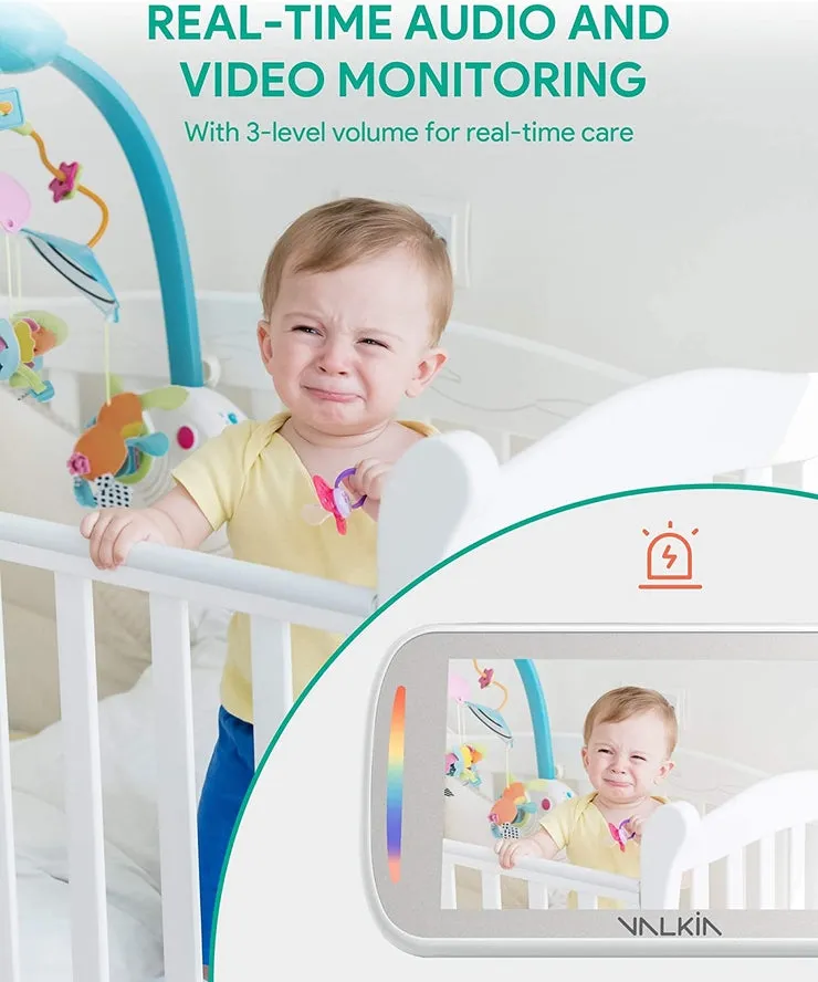 Valkia Baby Monitor With Camera And Audio