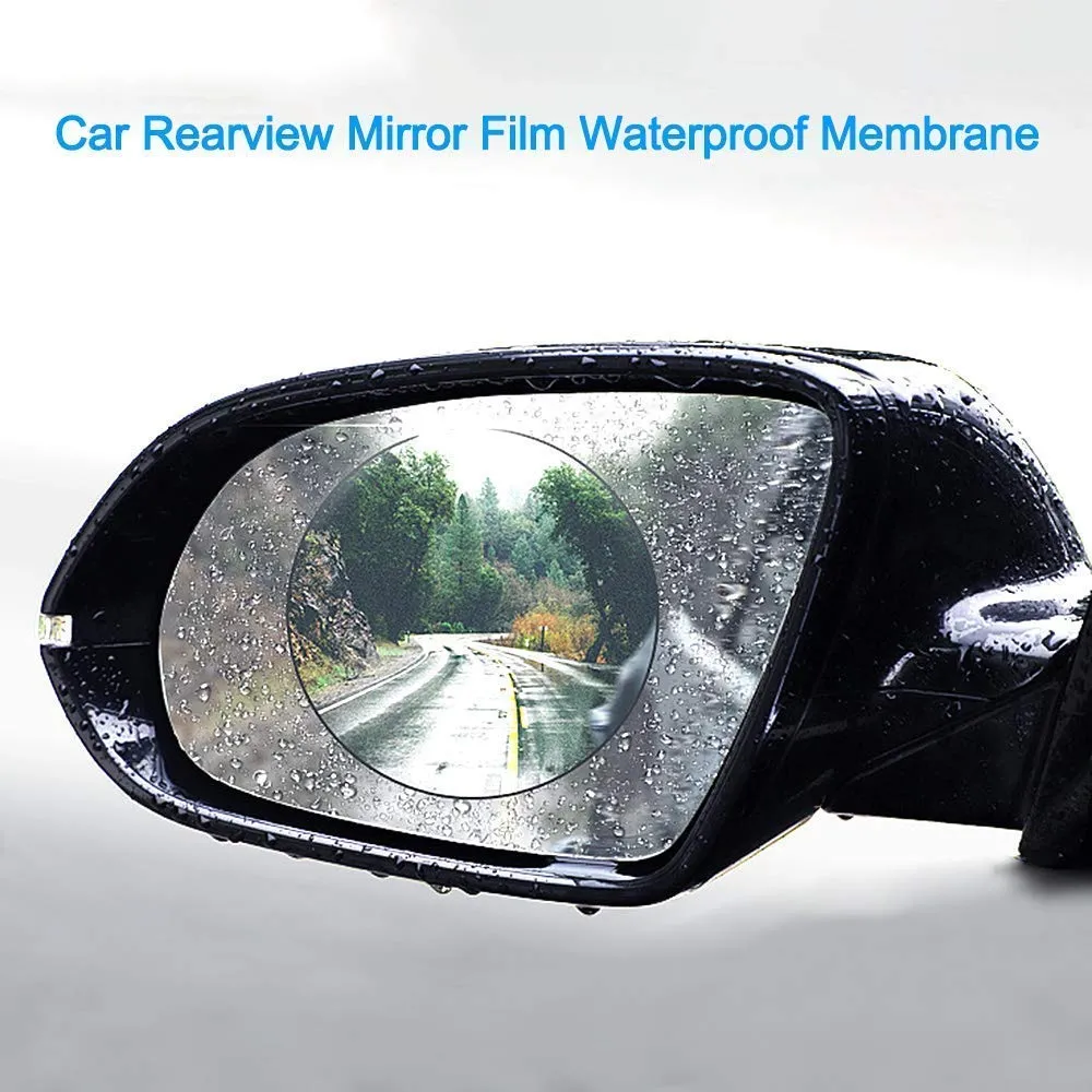 Waterproof Membrane Car Rear-view Mirror Protective Film, HD Anti-Fog/Anti-Glare/Anti-Scratch Car Mirror Rainproof Film