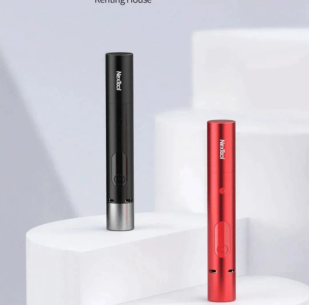 Xiaomi NexTool Strong Light Flashlight Multifunctional Torch Light with Warning Alarm Camera Detector Portable Safety Flashlight