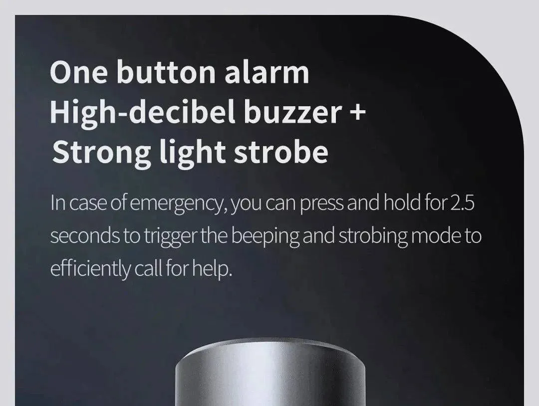 Xiaomi NexTool Strong Light Flashlight Multifunctional Torch Light with Warning Alarm Camera Detector Portable Safety Flashlight